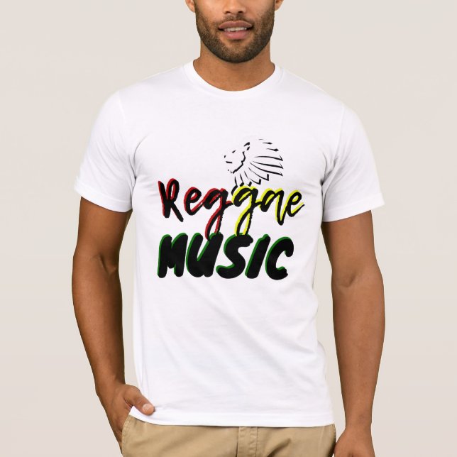 Rasta Reggae Music  T-Shirt (Front)