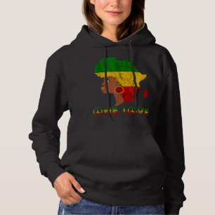 Rasta Reggae One Love Jamaican Girl Reggaeton Hoodie