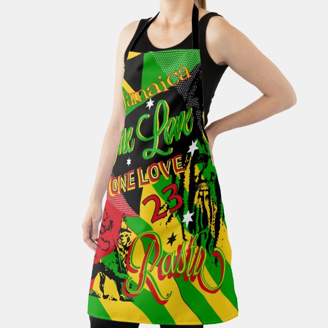 Rasta Reggae Party Apron (Insitu)