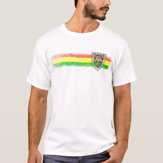 Rasta Reggae Shield of David T-Shirt (Front)