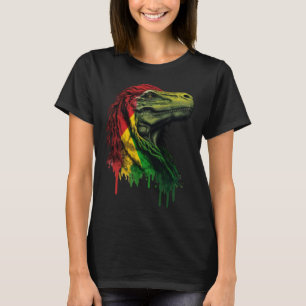 Rasta Rex Stylish Rastafari Reggae & Jamaica Vibes T-Shirt