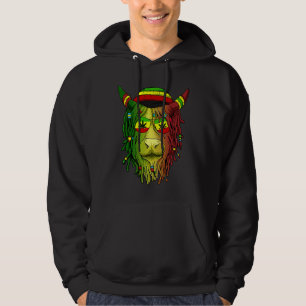 Rasta Scottish Highland Cow Scottish Stoner Cow Hoodie
