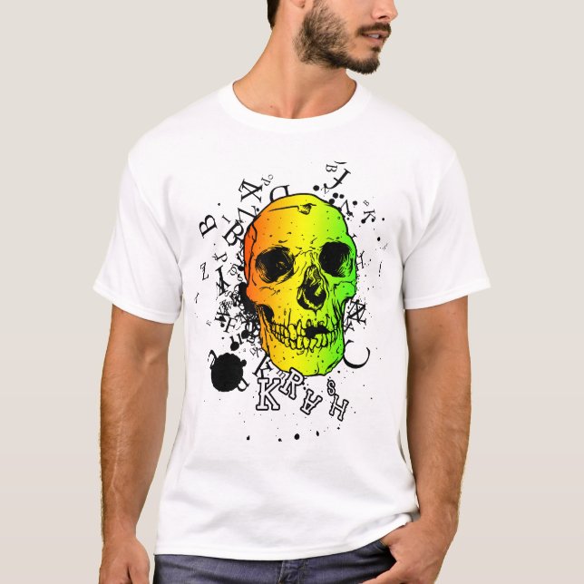 Rasta Skull T-Shirt (Front)