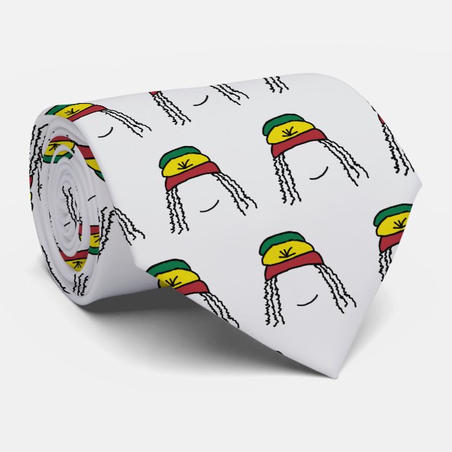Rasta Smile Tie (Rolled)