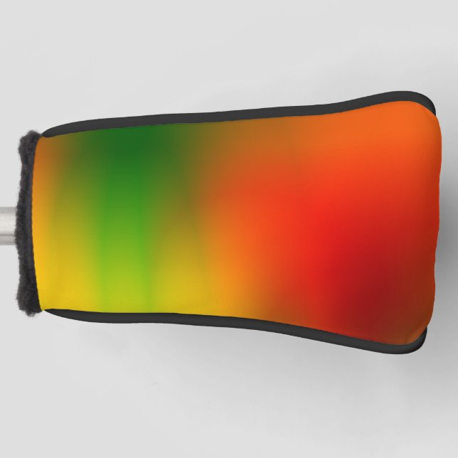 Rasta Splash of Colour Golf Head Cover (Front)