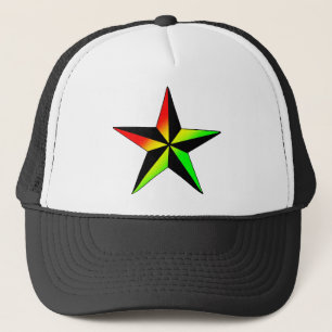 Rasta Star Trucker Hat