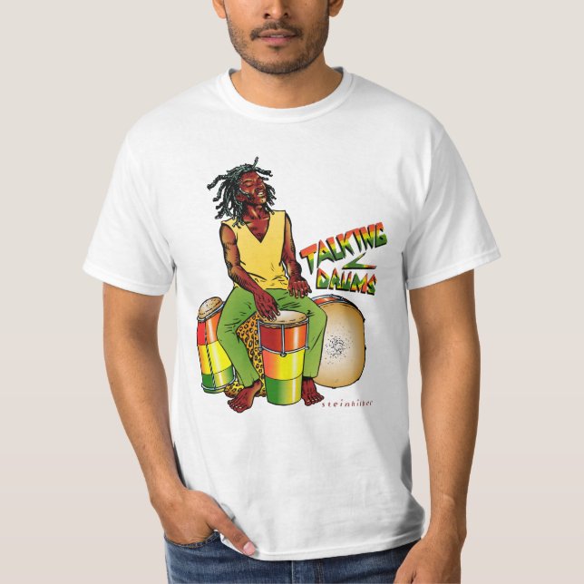 Rasta Talking Drums T-Shirt (Front)