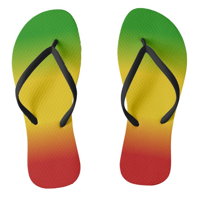 Rasta Unisex Flip Flops (Footbed)