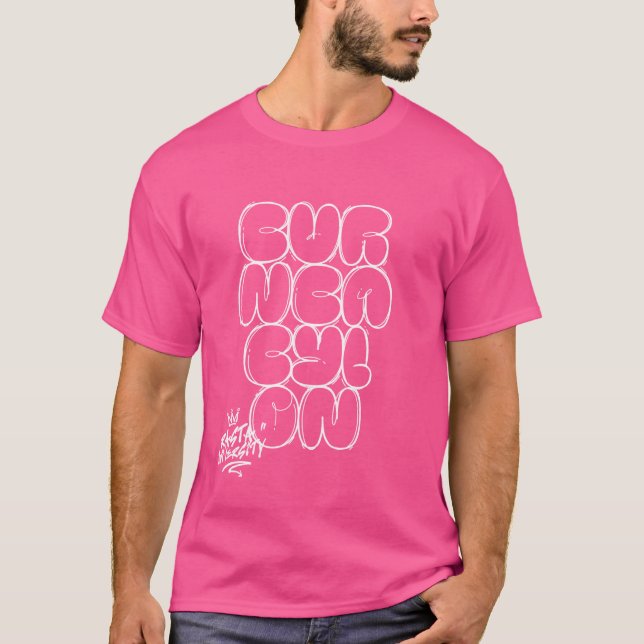 Rasta University Burn Babylon Graffiti Style Regga T-Shirt (Front)