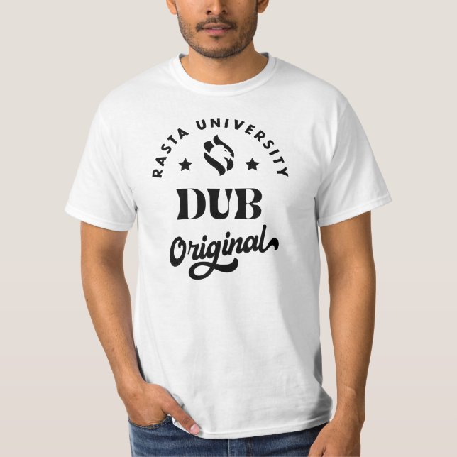 Rasta University Dub Original Reggae T-Shirt (Front)