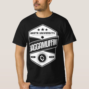 Rasta University Raggamuffin Good Vibes Reggae  T-Shirt