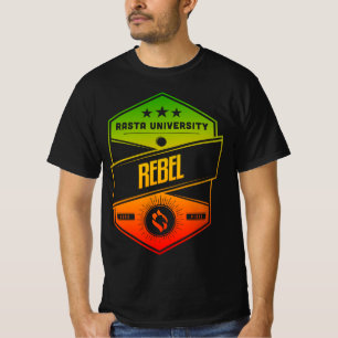 Rasta University Rebel Good Vibes Rasta Reggae  T-Shirt