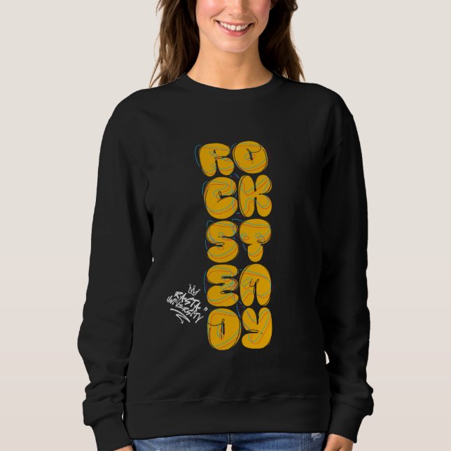 Rasta University Rocksteady Graffiti Style Reggae Sweatshirt (Front)