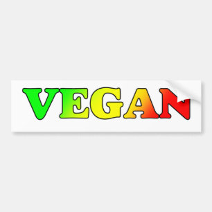 Rasta Vegan Bumper Sticker