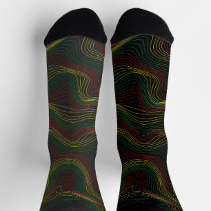 Rasta Waves  Socks