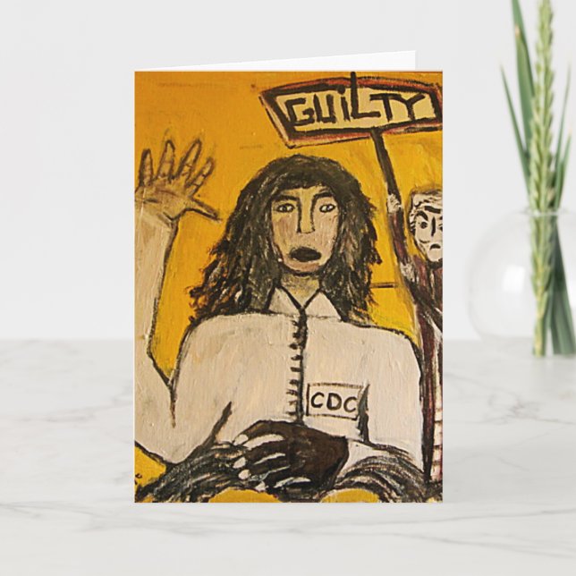 RASTA WITCH TRIALS GUILTY CARD (Front)