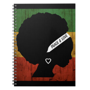 Rasta Woman Peace & Love  Notebook
