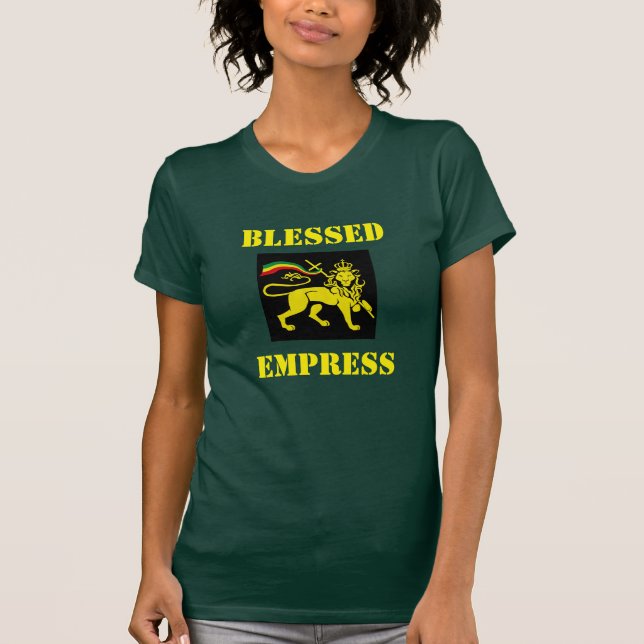 Rasta Womans Army T-shirt: Blessed Empress T-Shirt (Front)