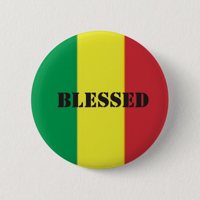 Rastafari 6 Cm Round Badge (Front)