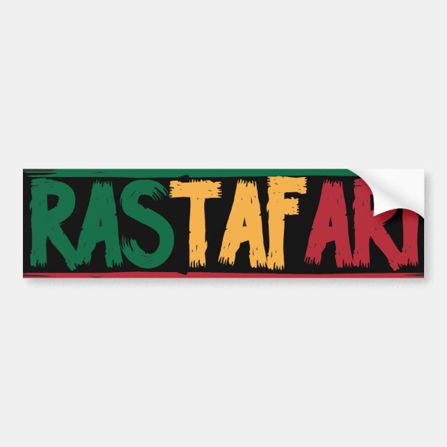 Rastafari Bumper Sticker (Front)