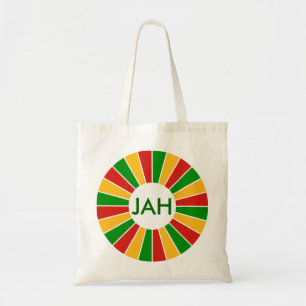 RASTAFARI FLAG BUTTON RAYS + your sign or monogram Tote Bag