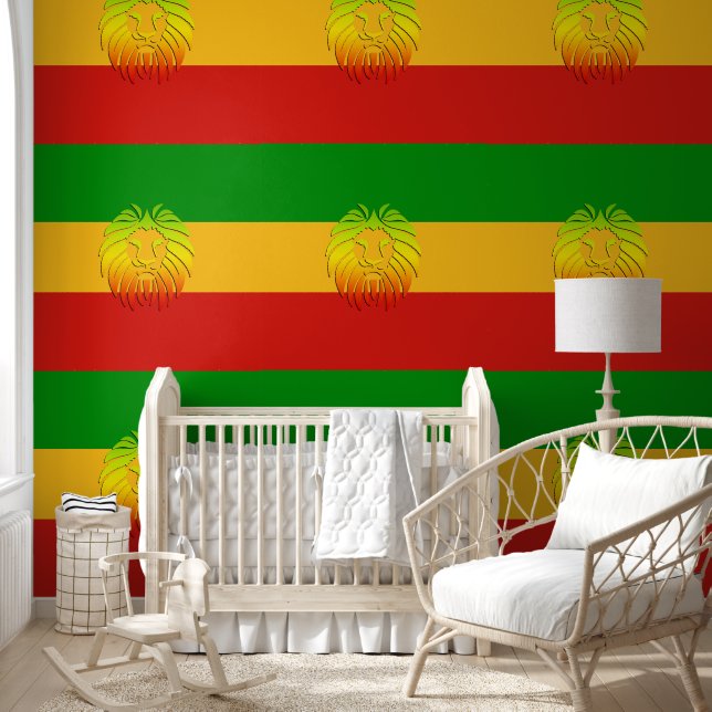 RASTAFARI FLAG COLORS - WITH LION WALLPAPER (Kids)