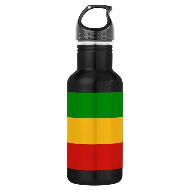RASTAFARI FLAG COLORS + your ideas 532 Ml Water Bottle (Front)