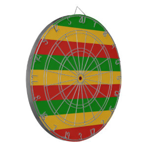 RASTAFARI FLAG COLORS + your ideas Dartboard