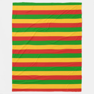 RASTAFARI FLAG COLORS + your ideas Fleece Blanket