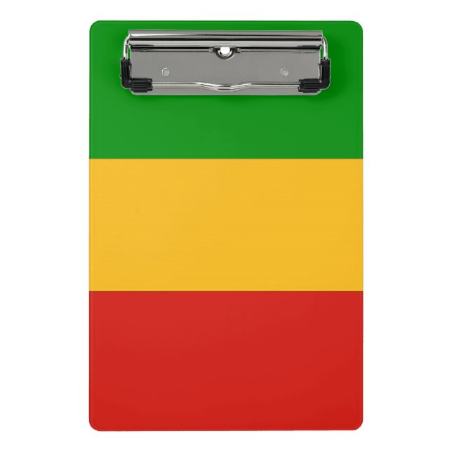 RASTAFARI FLAG COLORS + your ideas Mini Clipboard (Front)