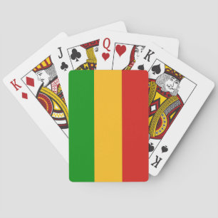 RASTAFARI FLAG COLORS + your ideas Playing Cards