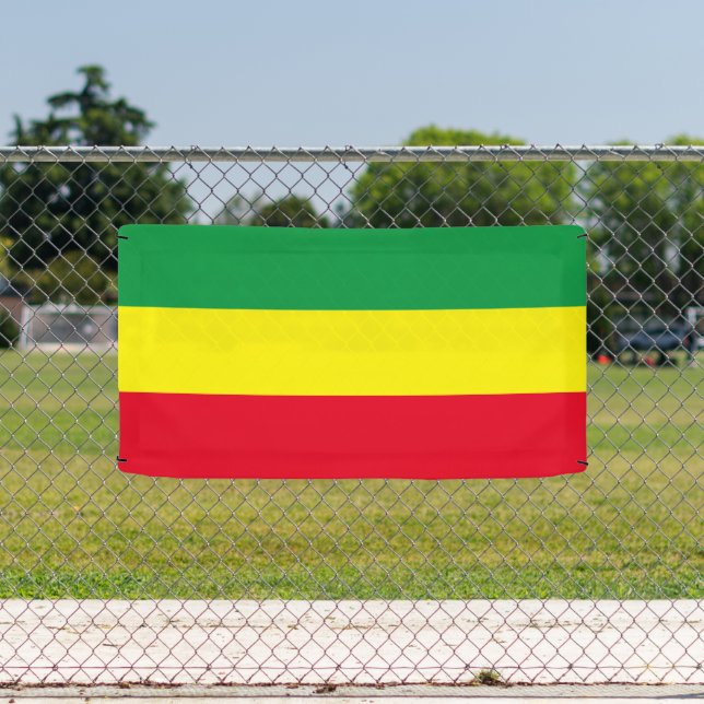 Rastafari flag custom banner sign (Insitu)