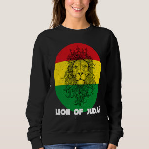 Rastafari Lion Head Jamaica Souvenir Rasta Roots R Sweatshirt