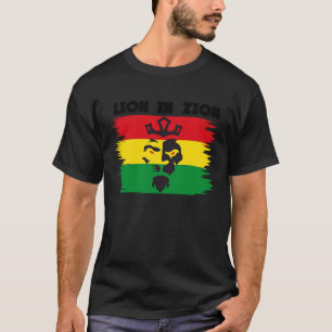 Rastafari Lion Head Jamaica Souvenir Rasta Roots R T-Shirt