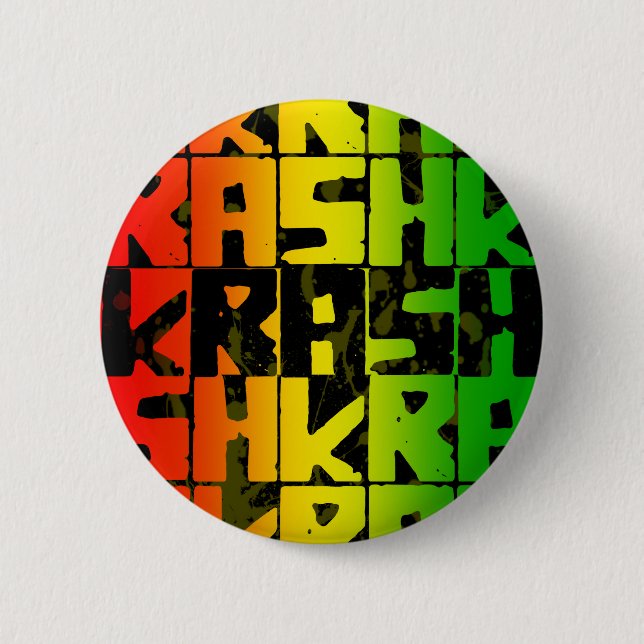 rastafarian button (Front)