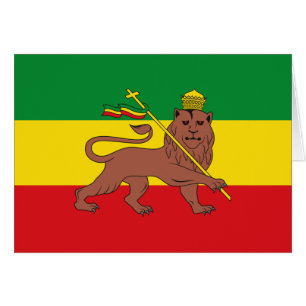 Rastafarian Flag of Ethiopia Lion of Judah
