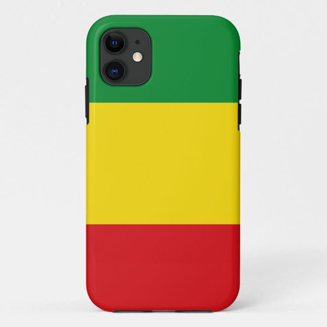 Rastafarian Flag Rasta Ethiopian Case-Mate iPhone Case (Back)