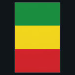 Rastafarian Flag Rasta Ethiopian Flyer<br><div class="desc">Red,  green and yellow colours represent the flag of Rastafarianism,  but is also a flag of Ethiopia. Here is a high quality Rasta gift and a great design for all rastafarians. Visit our store to find more cool Rasta gifts and other world flags gift ideas.</div>