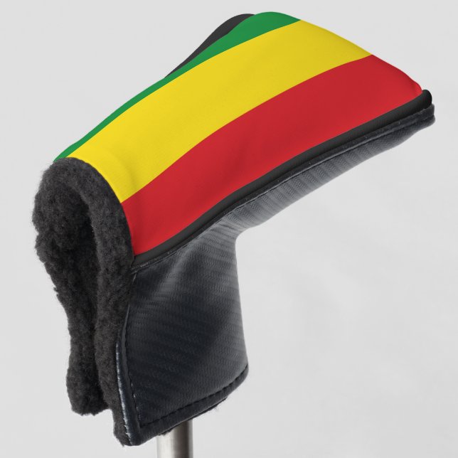 Rastafarian Flag Rasta Ethiopian Golf Head Cover (3/4 Front)