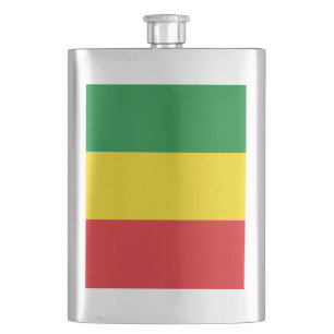 Rastafarian Flag Rasta Ethiopian Hip Flask