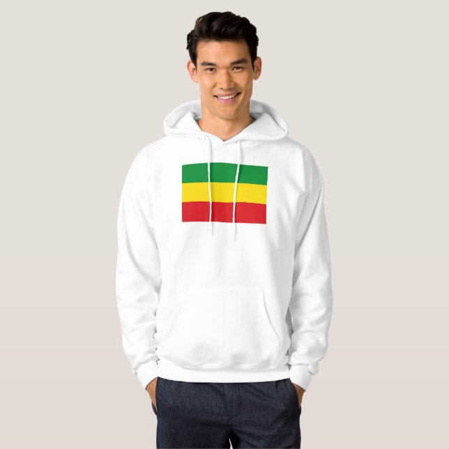 Rastafarian Flag Rasta Ethiopian Hoodie (Front Full)