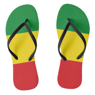 Rastafarian Flag Rasta Ethiopian Jandals