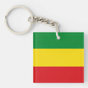 Rastafarian Flag Rasta Ethiopian Key Ring