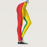Rastafarian Flag Rasta Ethiopian Leggings<br><div class="desc">Red,  green and yellow colours represent the flag of Rastafarianism,  but is also a flag of Ethiopia. Here is a high quality Rasta gift and a great design for all rastafarians. Visit our store to find more cool Rasta gifts and other world flags gift ideas.</div>