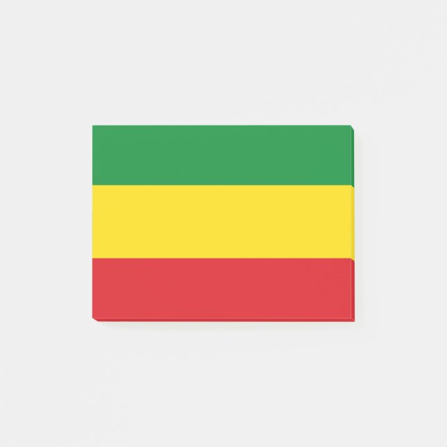 Rastafarian Flag Rasta Ethiopian Post-it Notes (Front)