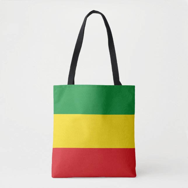 Rastafarian Flag Rasta Ethiopian Tote Bag (Front)