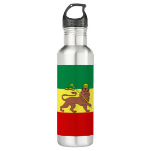 Rastafarian Flag (Rastafarianism) (Rasta) 710 Ml Water Bottle