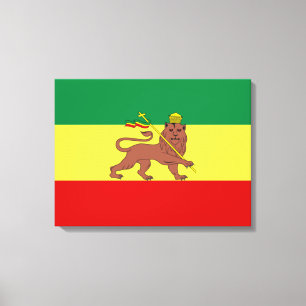 Rastafarian Flag (Rastafarianism) (Rasta) Canvas Print