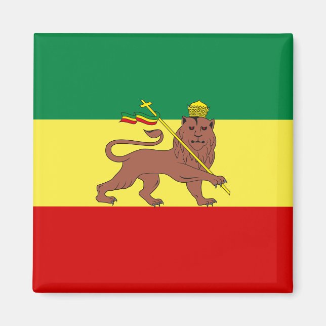 Rastafarian Flag (Rastafarianism) (Rasta) Magnet (Front)