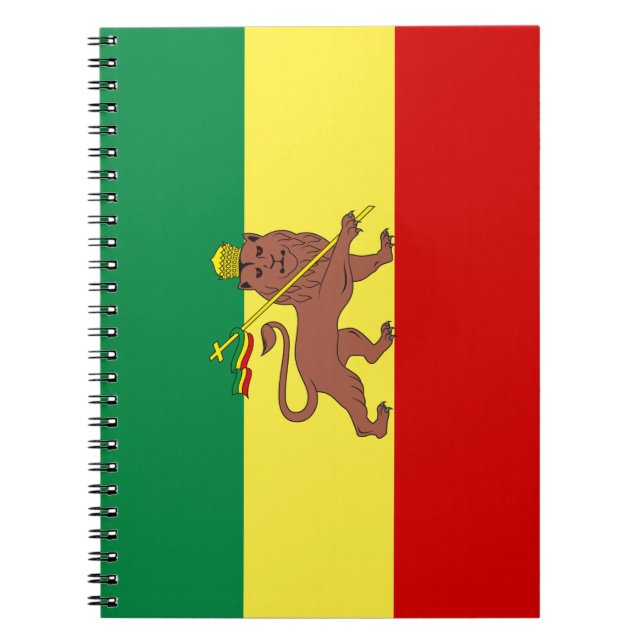 Rastafarian Flag (Rastafarianism) (Rasta) Notebook (Front)